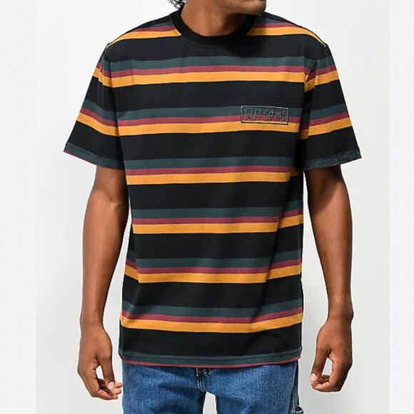 ZUMIEZ Welcome Medius Black Stripe T-Shirt - Picture 1 of 5